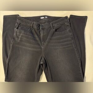 Old Navy Women's Faded Black Wash Jeans 16 Tall